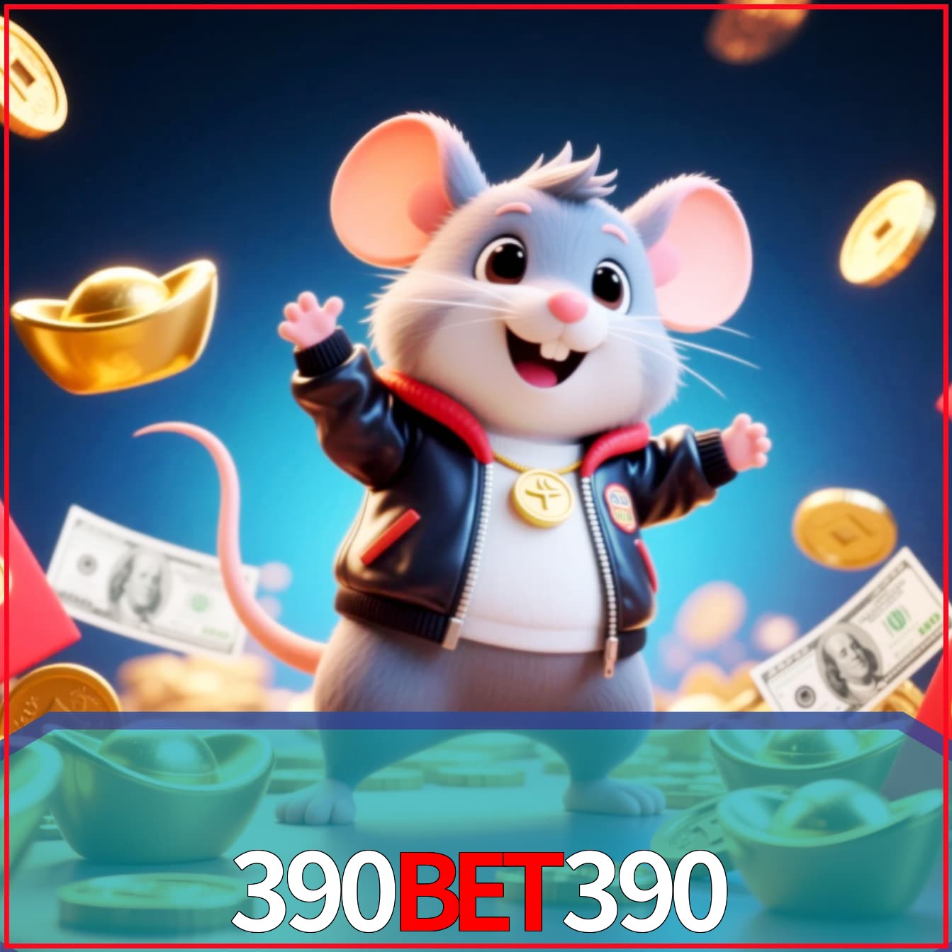 Slot machine 3D icon with number 7 and 1